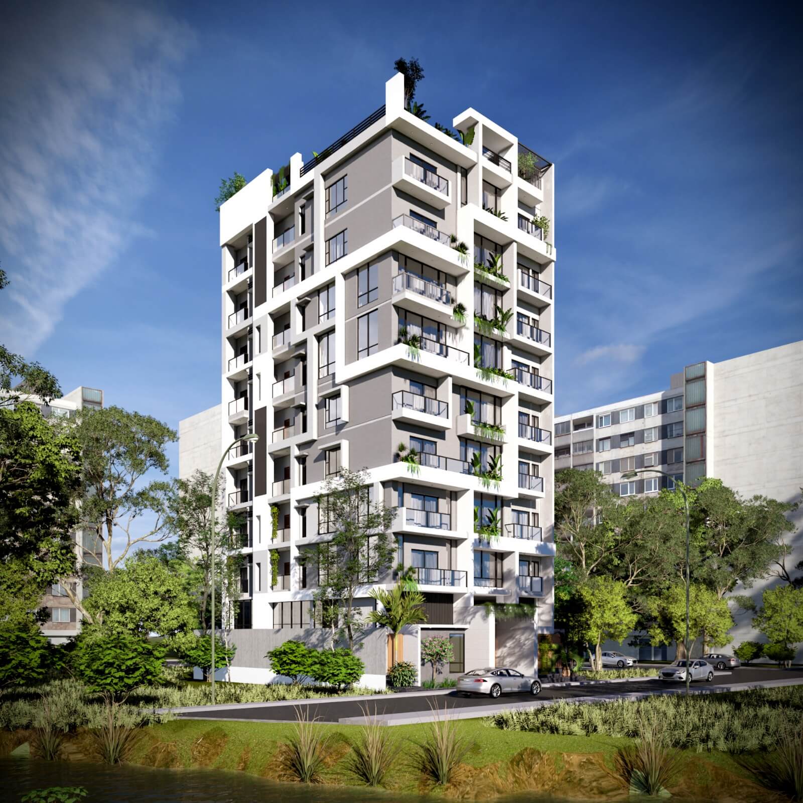 Sunet Tower Corner View